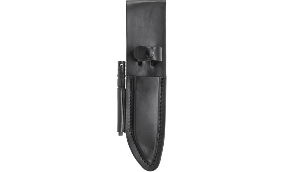 Schrade Premium Roller Coated Rich Leather Belt Sheath, Black 9000283