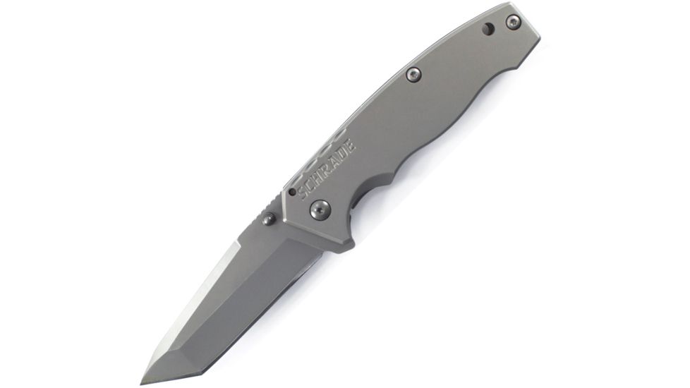 Schrade SCH306, Stainless Handle, Tanto Plain, SCH306T