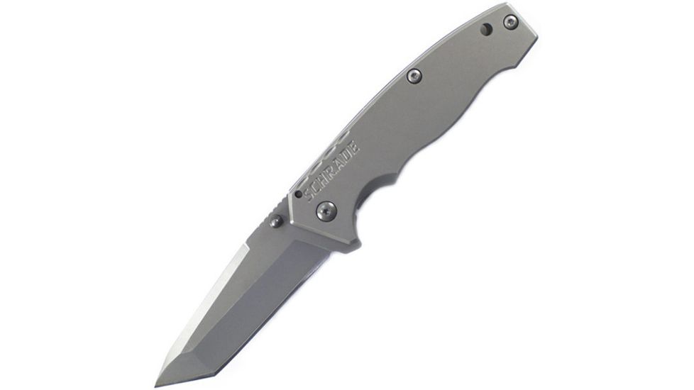 Schrade SCH306, Stainless Handle, Tanto Plain, SCH306T
