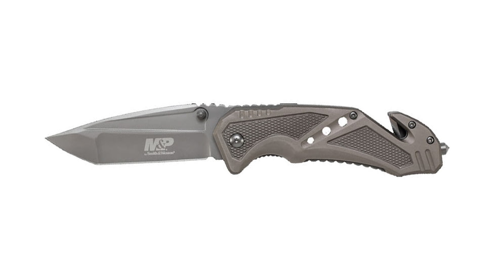 Schrade SWP11GCP Smith &amp; Wesson Rescue 3.79 Folding Tanto Plain 7Cr17MoV High C