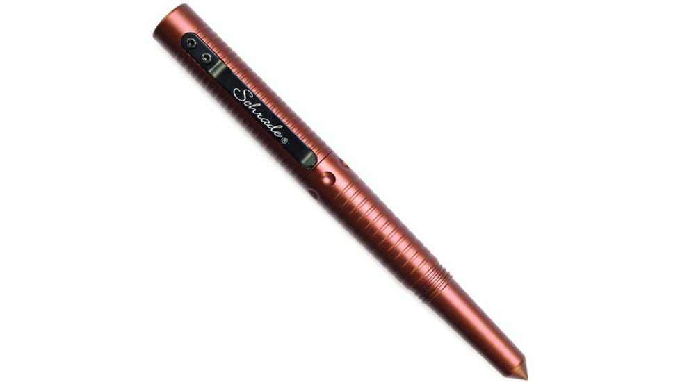 Schrade Tactical Pen w/Survival Whistle, Brown, SCPEN6BR