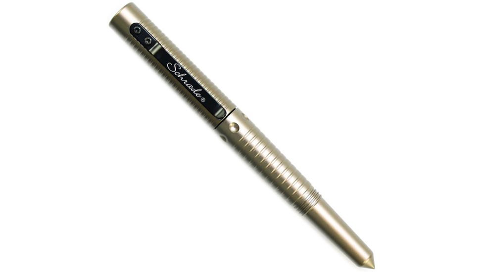 Schrade Tactical Pen w/Survival Whistle, Silver, SCPEN6S