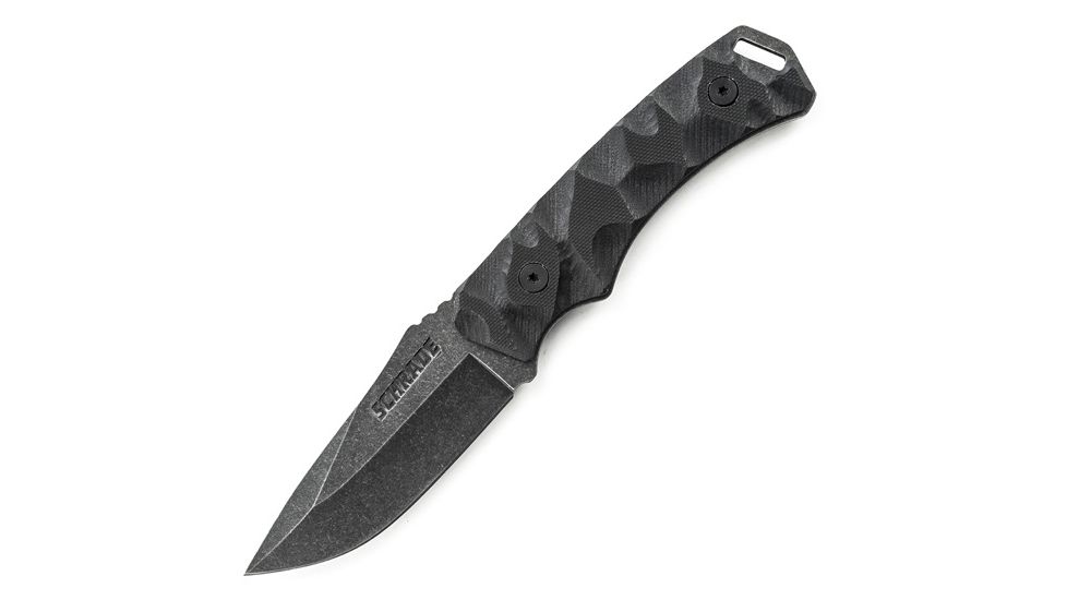 Schrade Tactical Fixed Blade, 3.4 in., G-10, Drop Point, Plain SCHF14