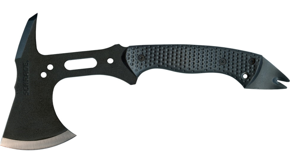 Schrade Tactical Hatchet, Nylon Fiber Handle, Nylon Belt Sheath,Clam Package SCAXE5CP