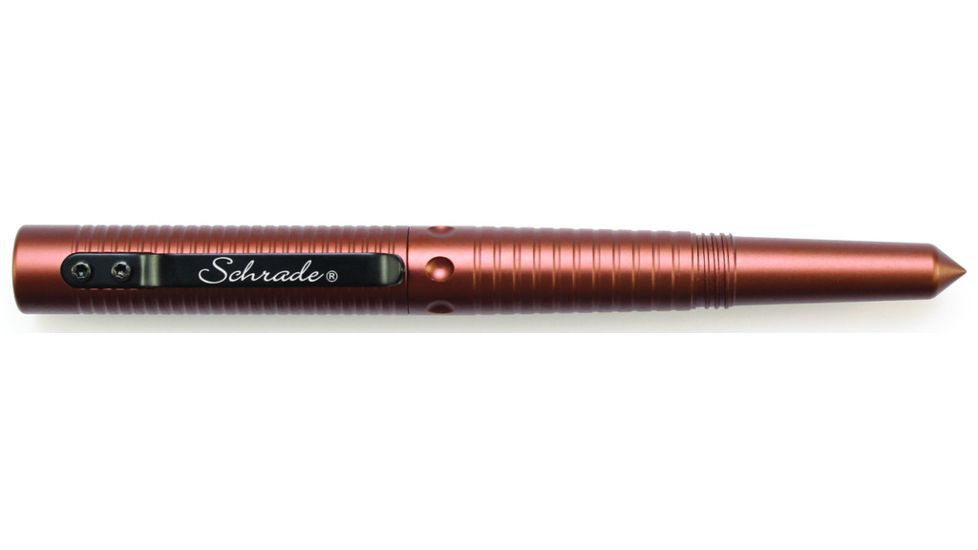 Schrade Tactical Pen w/Survival Whistle, Brown, SCPEN6BR