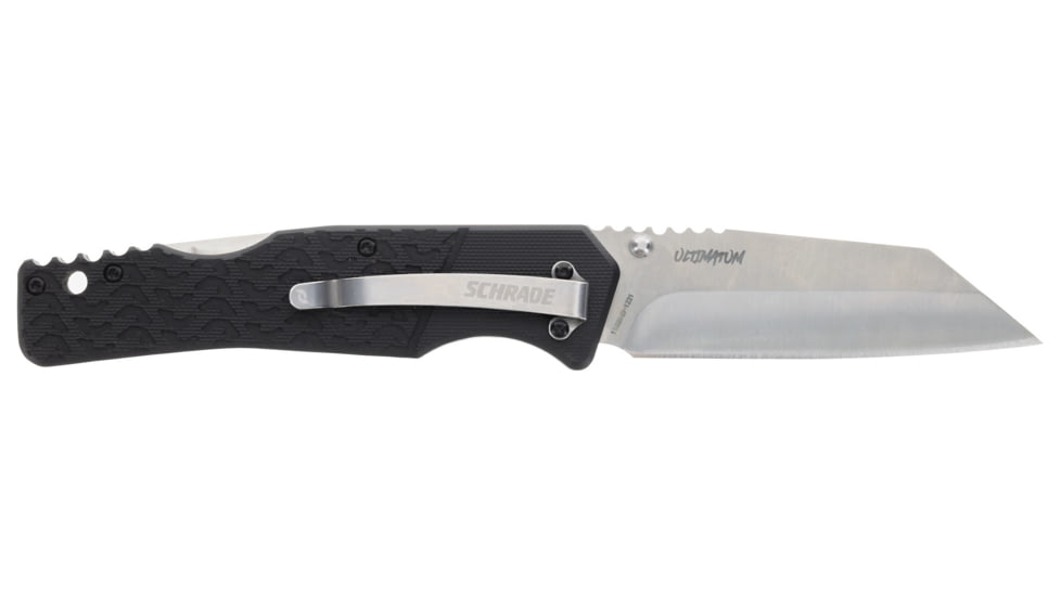 Schrade Ultimatum Folding Knife, AUS-10 Steel, G10 Handle, 1159318