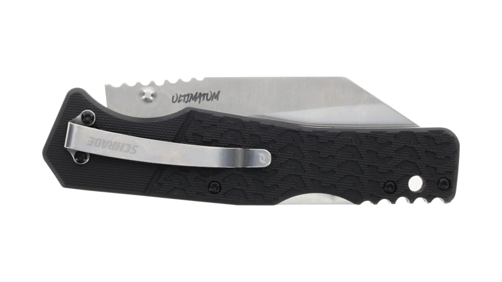Schrade Ultimatum Folding Knife, AUS-10 Steel, G10 Handle, 1159318
