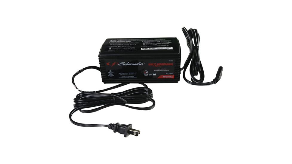 Schumacher 1.5 Amp Battery Maintainer, Black SC1355