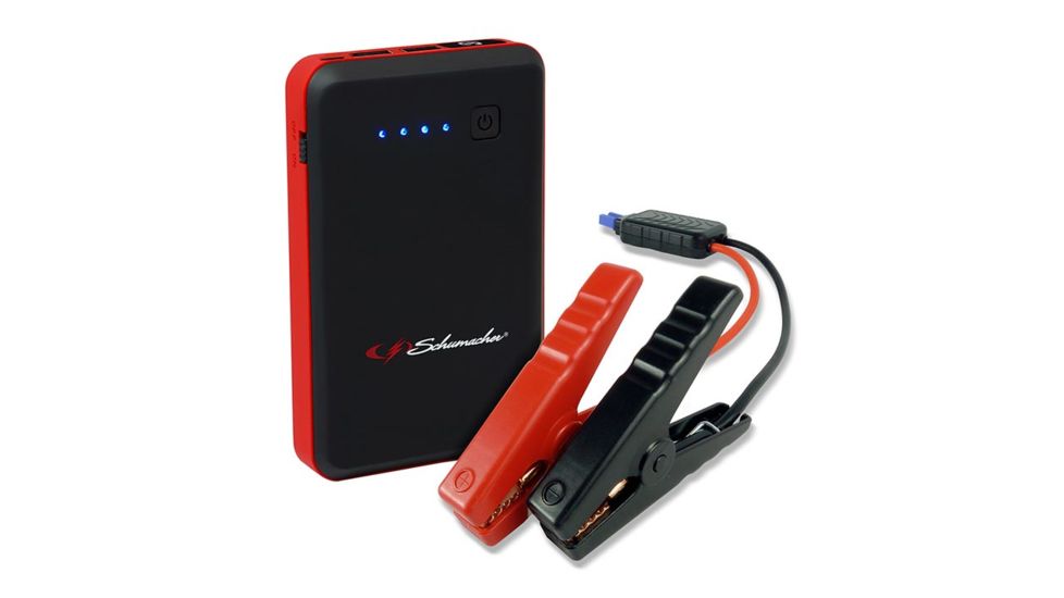 Schumacher 600 Peak Amp Lithium Ion Jump Starter/ Power Pack, Black/Red SL1312