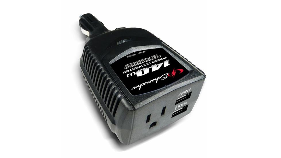 Schumacher Power Inverter, 140W, Black, 2 Year MFG Warranty, SCM-00028