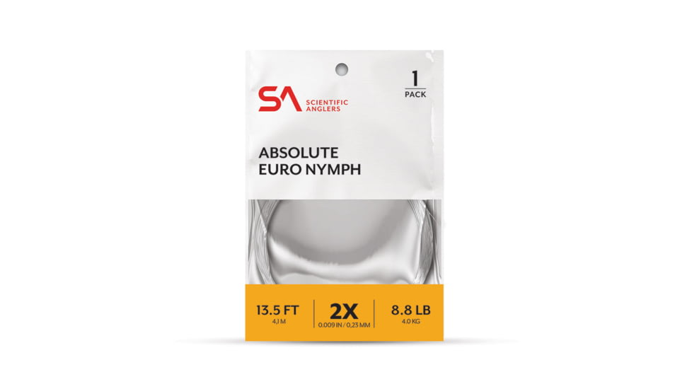 Scientific Anglers Euro Nymph Kit, Sky Blue European Style Nymph Tip w/Spool &amp; Absolute Euro Nymph Leader, SA-135986