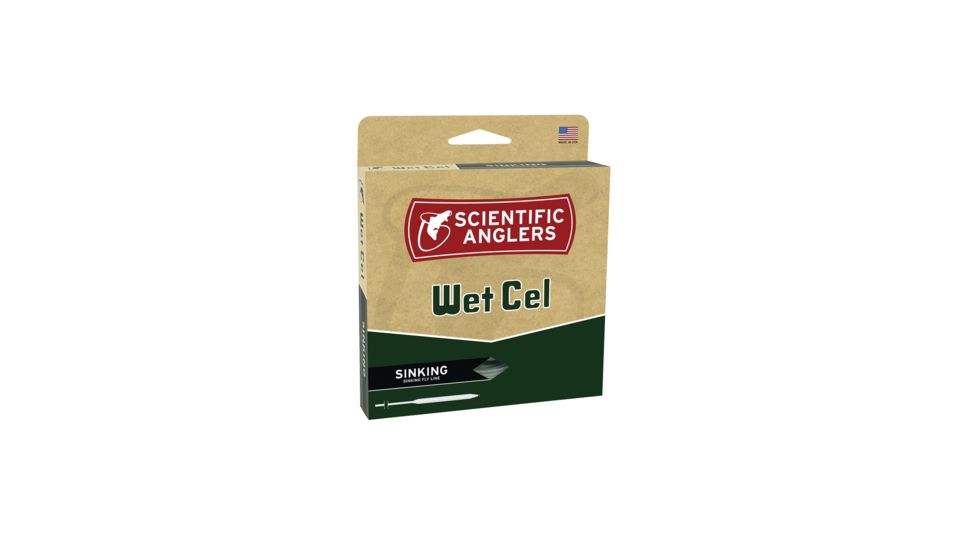 Scientific Anglers WetCel Sinking Fly Line-WF-5-S-Gry-Sink 4, Gray 4012768