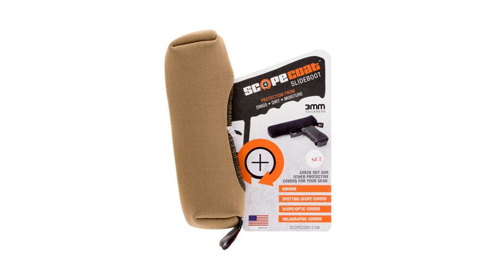 Scopecoat Compact Plain Scope Cover, Coyote Brown, 17SB02CB