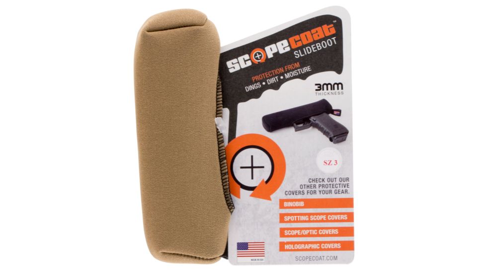 Scopecoat Sub Compact Plain Scope Cover, Coyote Brown, 17SB03CB