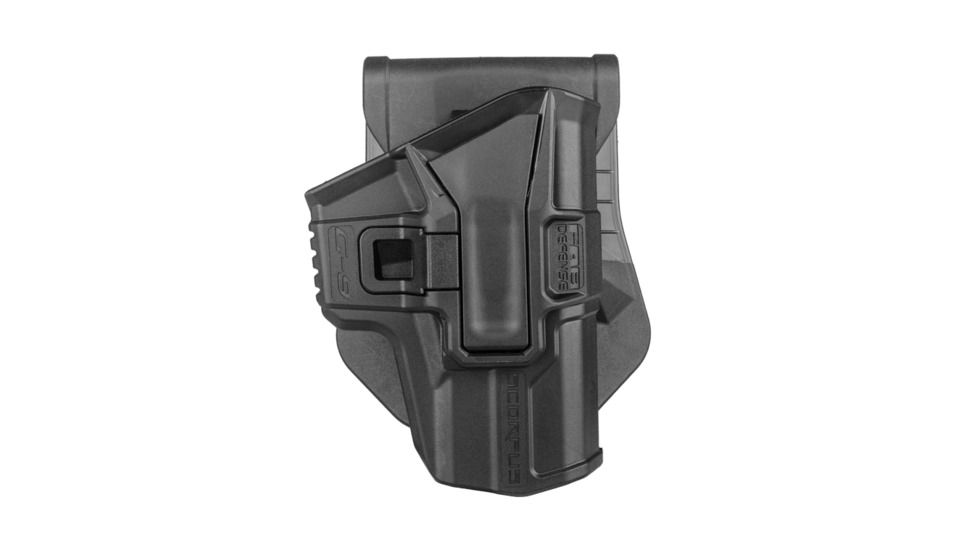 Scorpus Level 1 Retention OWB Belt/Paddle Holster, Glock 19, Ambidextrous Hand, Black, SC-G9B