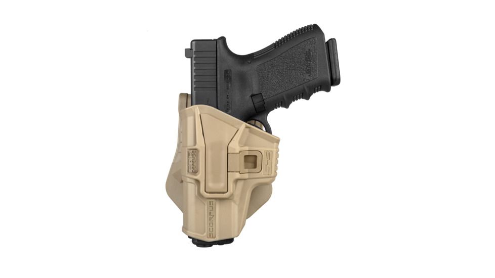 FAB Defense Scorpus M1 Level 1 Retention OWB Belt/Paddle Holster, Glock 19, Left Hand, Flat Dark Earth, sc-g9slht