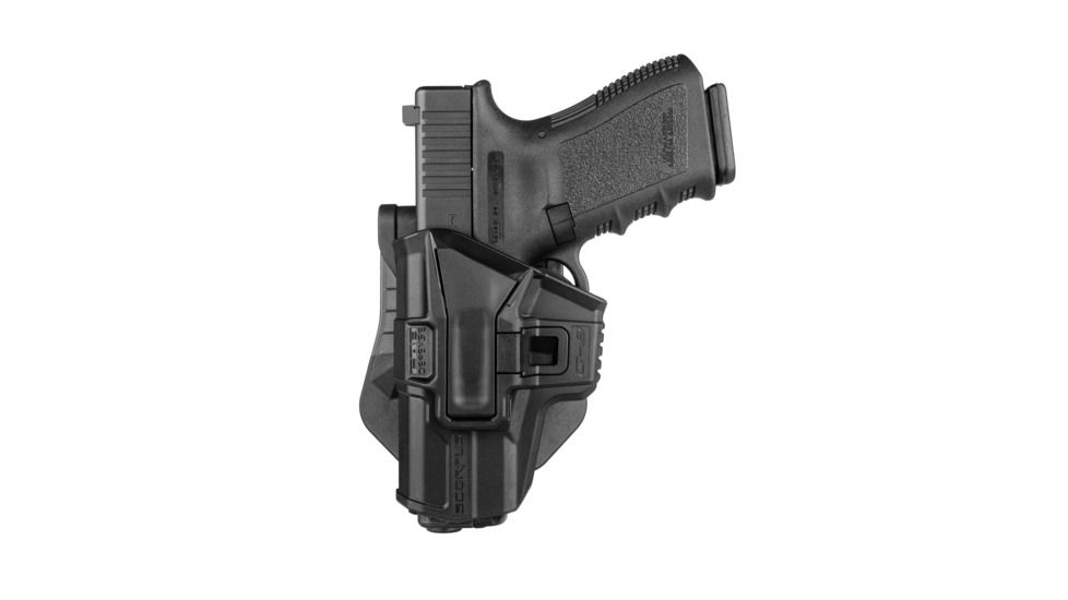 Scorpus M1 Level 1 Retention OWB Belt/Paddle Holster, Glock 19, Left Hand, Black, SC-G9LHB