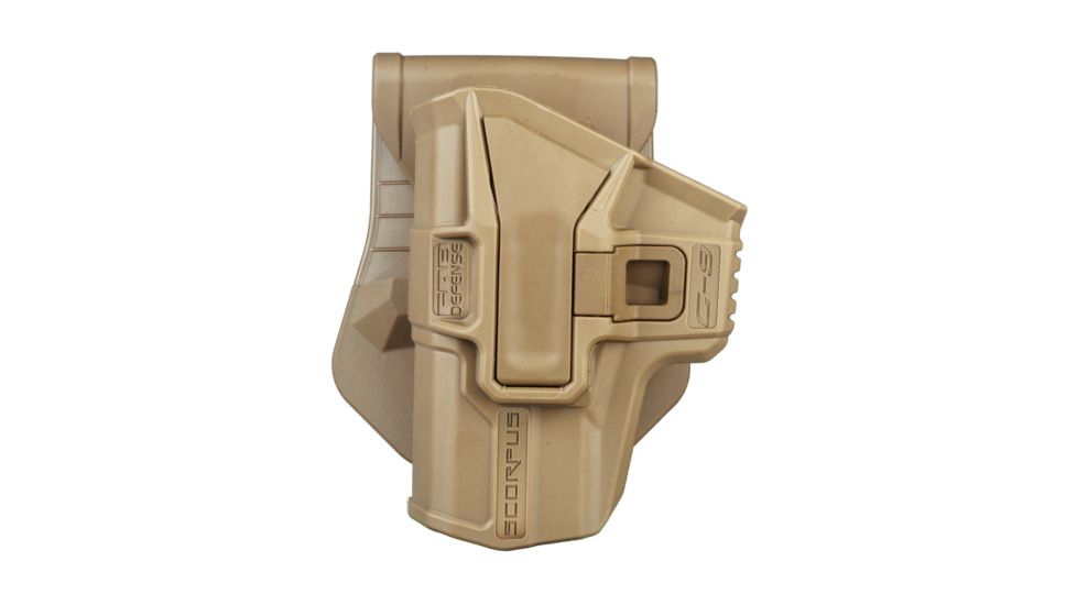 Scorpus M1 Level 1 Retention OWB Belt/Paddle Holster, Glock 19, Left Hand, Flat Dark Earth, SC-G9LHT