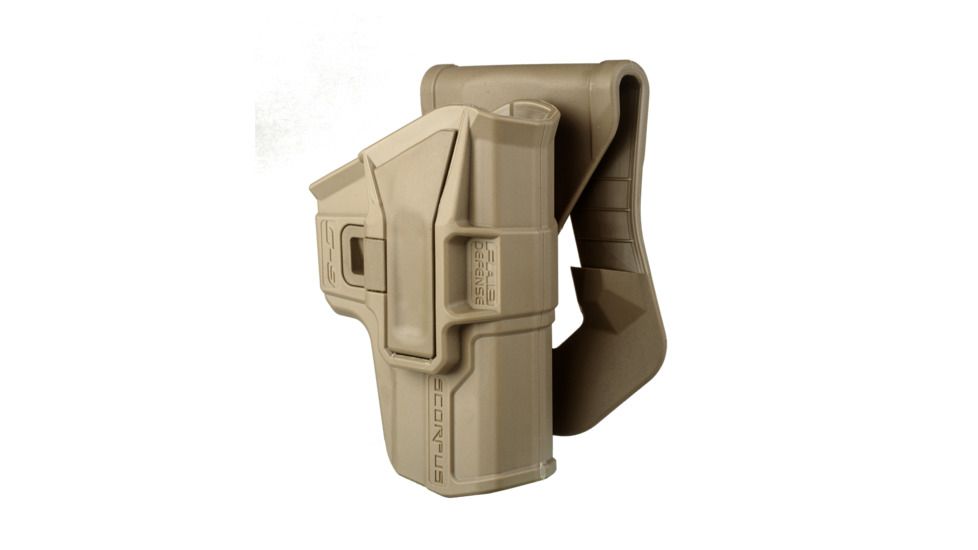 Scorpus M1 Level 1 Retention OWB Belt/Paddle Holster, Glock 19, Right Hand, Flat Dark Earth, SC-G9T
