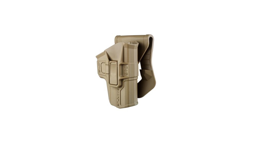 FAB Defense Scorpus Model M24 Belt Holster Level 1 Retention, Glock 17–35/40–43X/48, H&amp;K USP 9/.40/.45, SIG P226, S&amp;W M&amp;P 9/40, CZ 75 SP-01, Makarov PM , Left Hand, Flat Dark Earth, 1911, sc-24b1911lht
