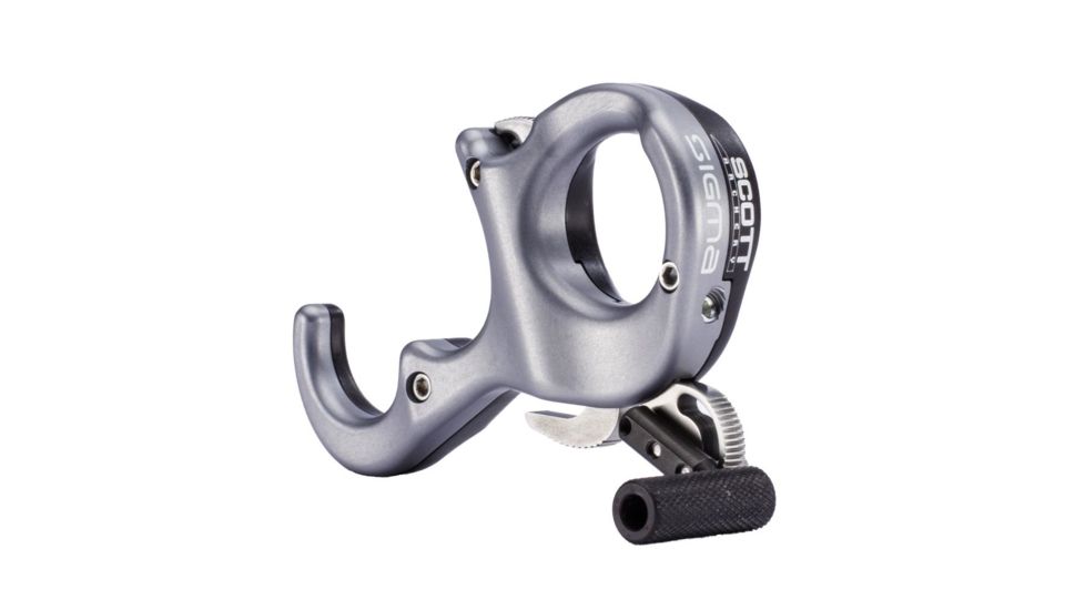 Scott Archery Sigma Release, 3 Finger Gun Metal/Black 8007-GU-3