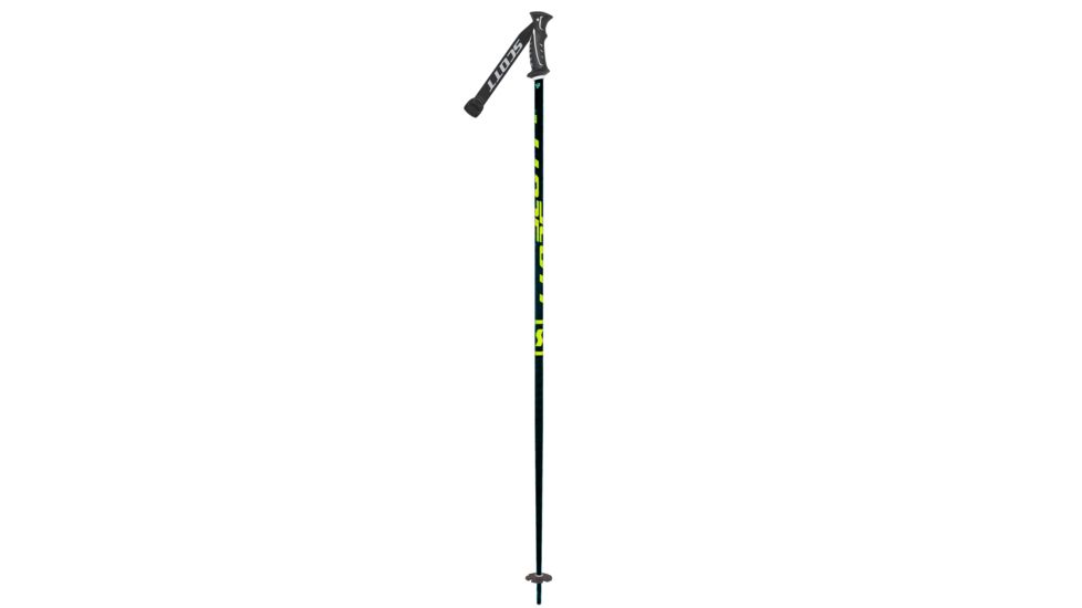 SCOTT Decree Ski Poles, Black/Yellow, 52in, 2644601040082