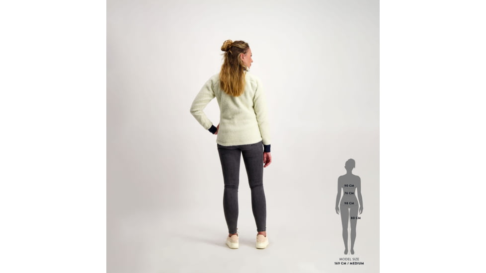 SCOTT Defined Heritage Pile Jacket - Womens, Winter White/Dark Blue, Medium, 2918286293008