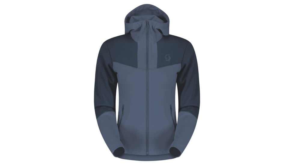 SCOTT Defined Mid Hoody Jacket - Womens, Metal Blue/Dark Blue, Medium, 2918337378008