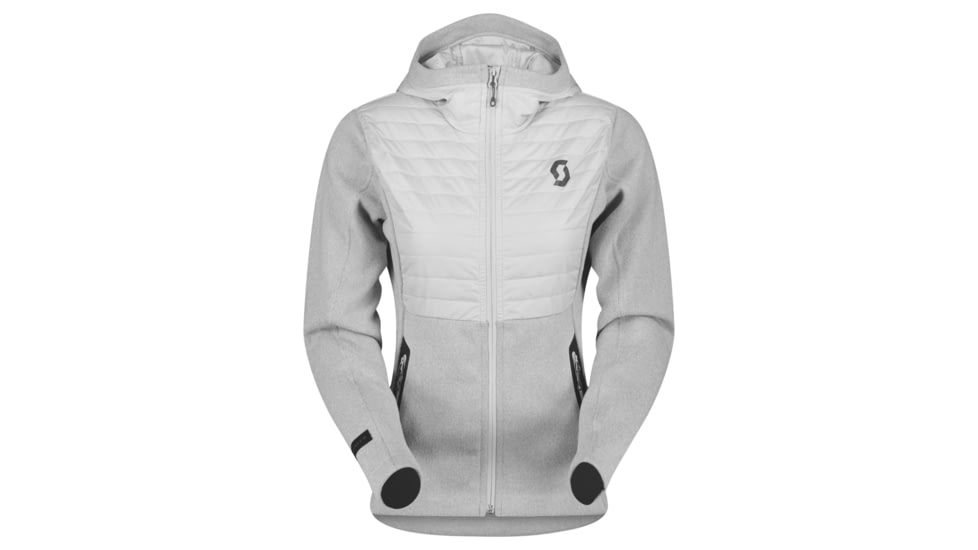 SCOTT Defined Optic Hoody Jacket - Womens, Grey Melange, Medium, 2838011920008
