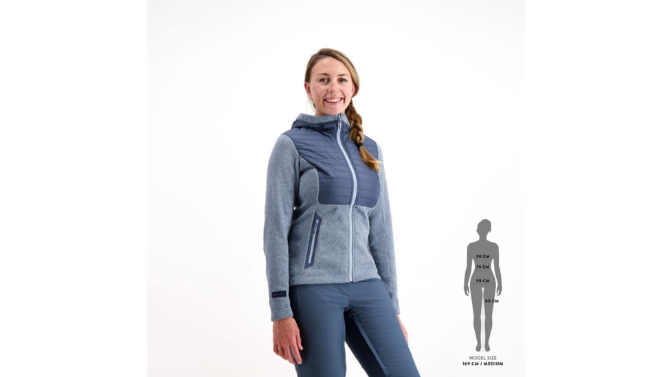 SCOTT Defined Optic Hoody Jacket - Womens, Metal Blue/Glace Blue, Medium, 2838017379008