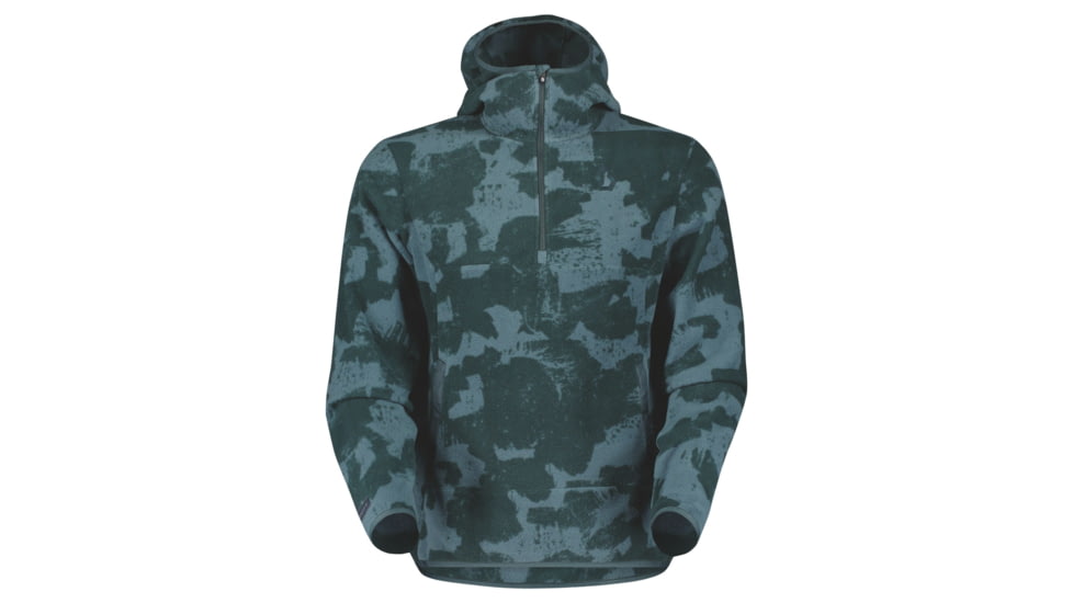 SCOTT Defined Original Fleece PO Hoodie - Mens, Aruba Green Print, Medium, 2918097363007