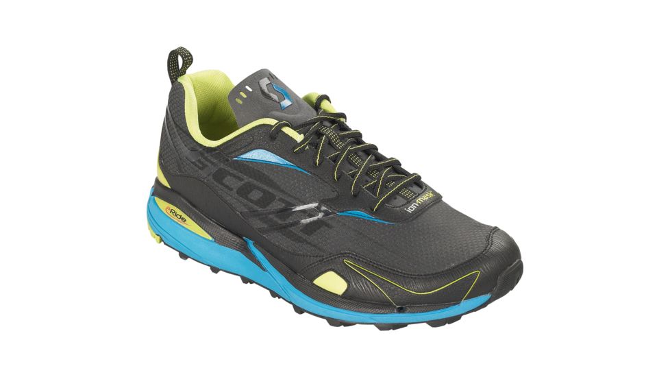 SCOTT eRide Grip IM Trail Running Shoe - Men's -11 US-charcoal racerblue