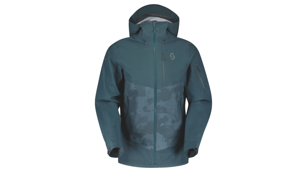 SCOTT Explorair 3L Jacket - Mens, Aruba Green/Aruba Green Print, Extra Large, 2837517395009