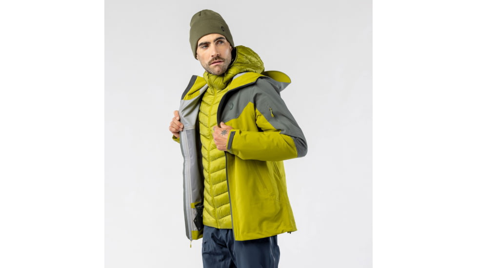 SCOTT Explorair 3L Jacket - Mens, Shadow Grey/Meadow Green, Extra Large, 4215467858012