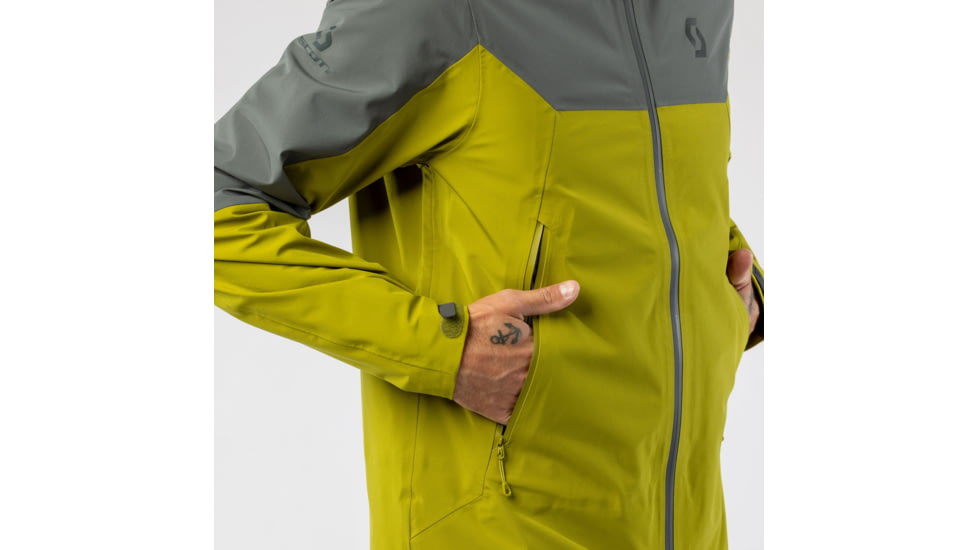 SCOTT Explorair 3L Jacket - Mens, Shadow Grey/Meadow Green, Extra Large, 4215467858012