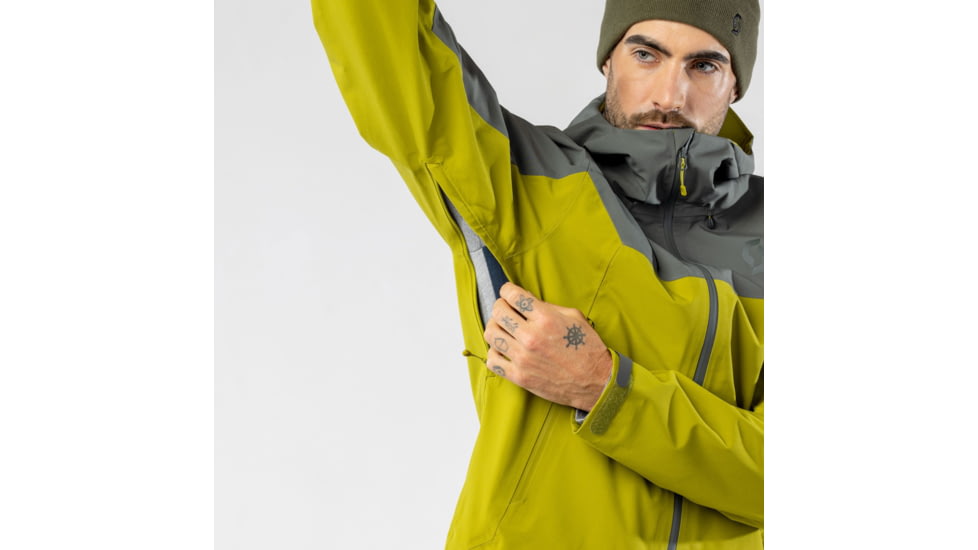 SCOTT Explorair 3L Jacket - Mens, Shadow Grey/Meadow Green, Extra Large, 4215467858012