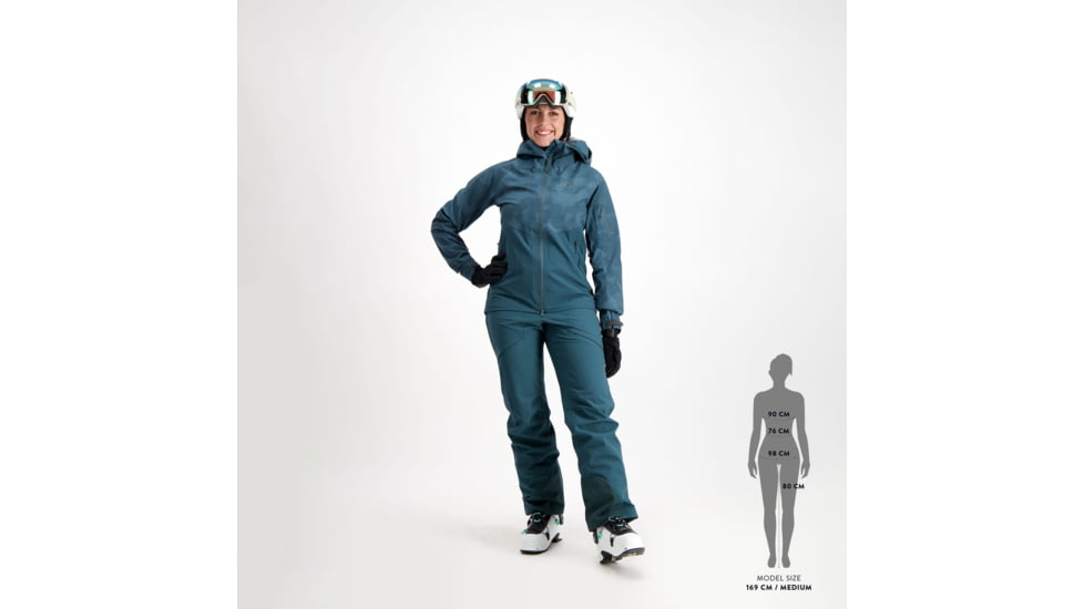 SCOTT Explorair 3L Jacket - Womens, Aruba Green Print, Large, 2837647363009