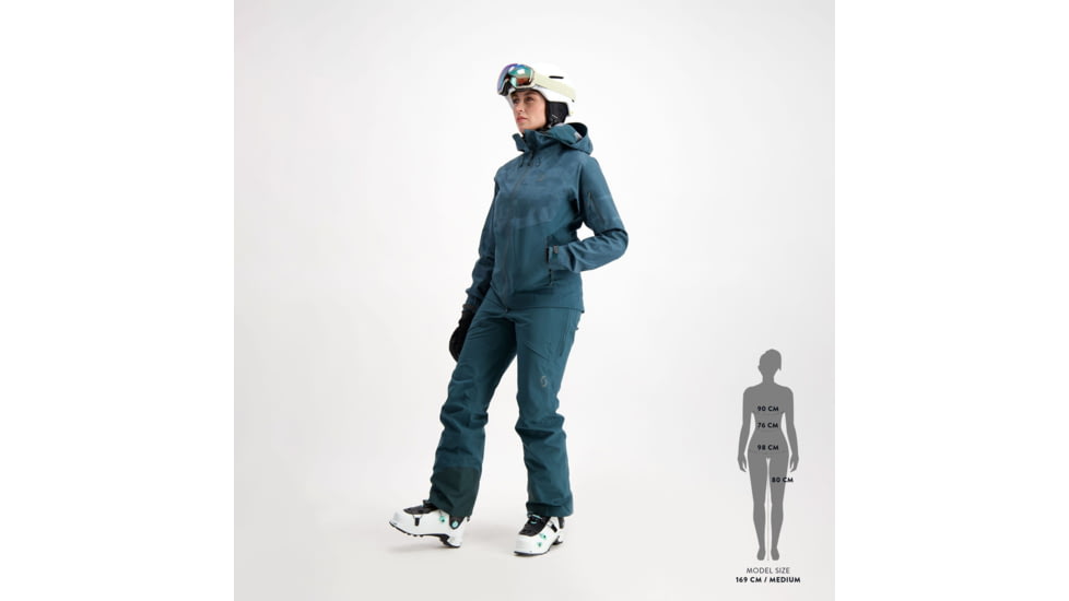 SCOTT Explorair 3L Jacket - Womens, Aruba Green Print, Large, 2837647363009