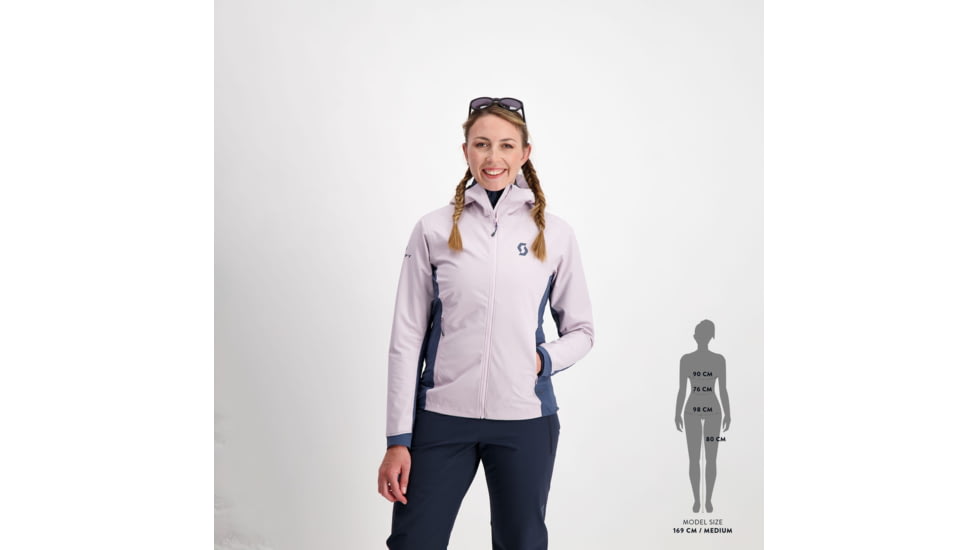 SCOTT Explorair Hybrid LT Jacket - Womens, Sweet Pink/Metal Blue, Large, 2918667382009