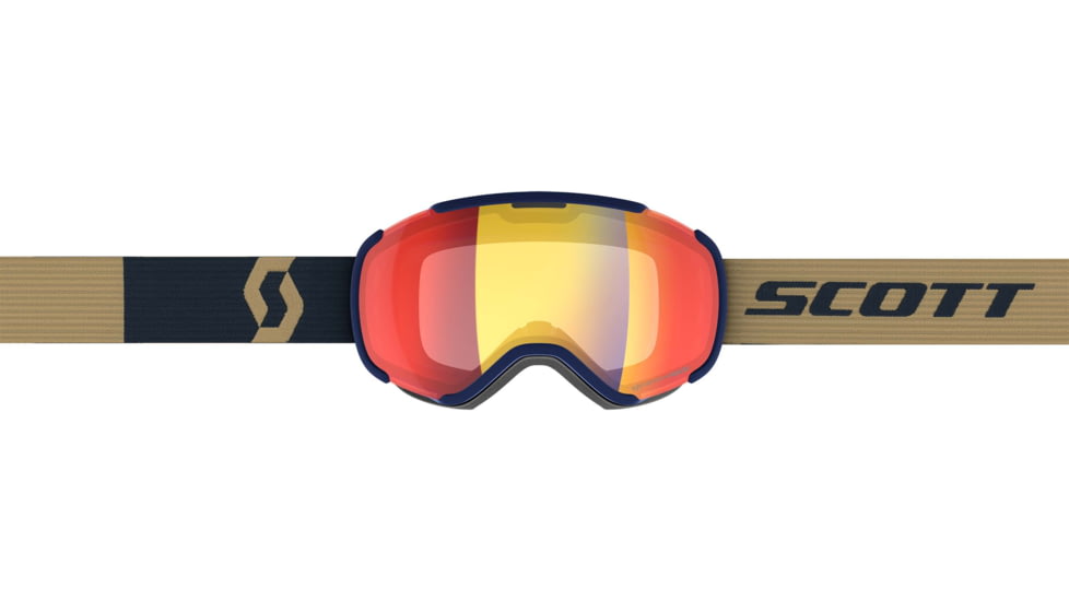 SCOTT Faze II LS Goggle, Dark Blue/Light Grey/Light Sensitive Red Chrome, 2718156765341