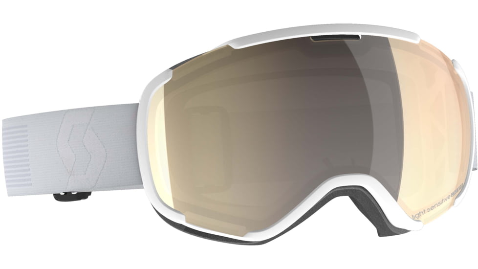 SCOTT Faze II LS Goggle, Mineral White/Light Sensitive Bronze Chrome, 2718157414245