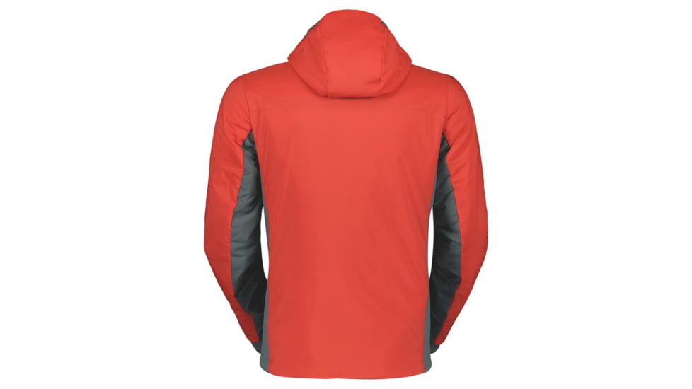 SCOTT Insuloft Light Hoody Jacket - Mens, Magma Red/Grey Green, Medium, 2918057375007