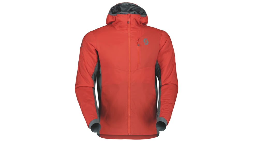 SCOTT Insuloft Light Hoody Jacket - Mens, Magma Red/Grey Green, Medium, 2918057375007