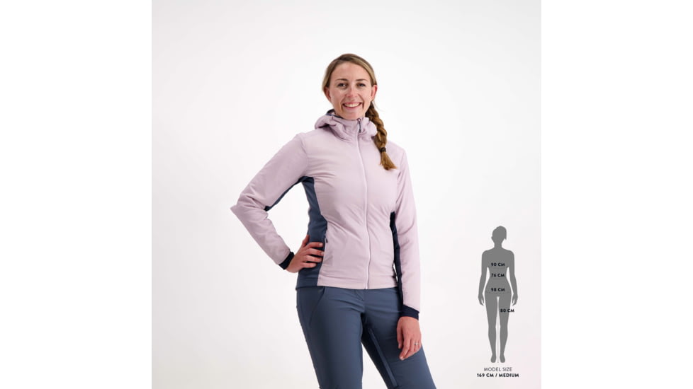 SCOTT Insuloft Light Hoody Jacket - Womens, Sweet Pink/Metal Blue, Medium, 2918267382008