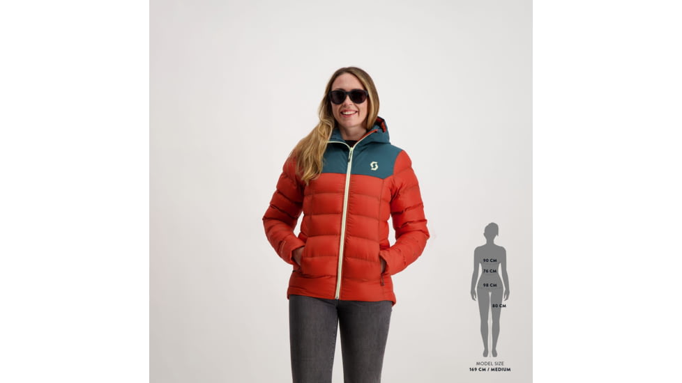 SCOTT Insuloft Warm Jacket - Womens, Aruba Green/Earth Red, Large, 2918247364009