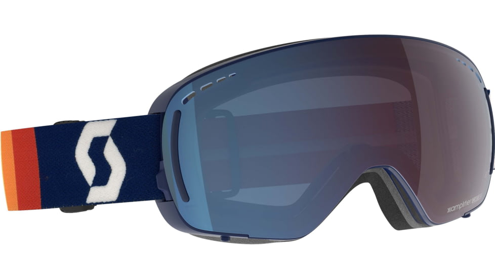 SCOTT LCG Compact Goggle, Retro Blue/Enhancer Blue Chrome, 2778327409347