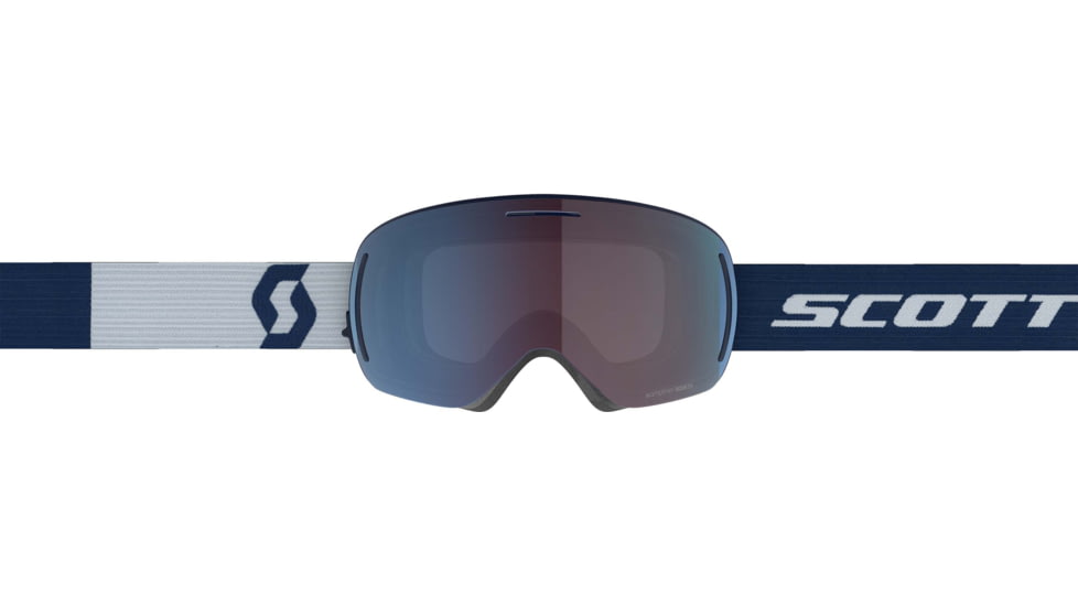 SCOTT LCG Evo Goggle, Dark Blue/Light Grey/Enhancer Blue Chrome, 4032886765347