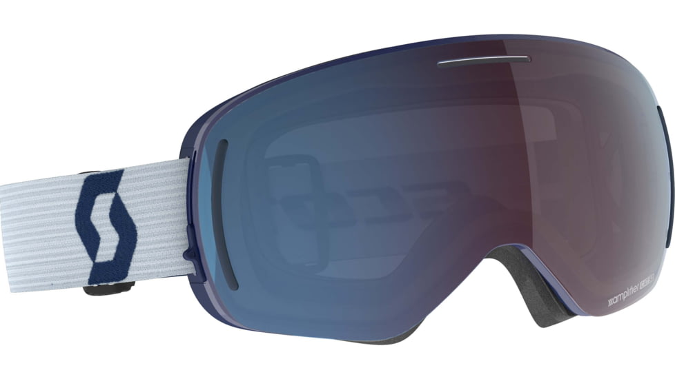 SCOTT LCG Evo Goggle, Dark Blue/Light Grey/Enhancer Blue Chrome, 4032886765347