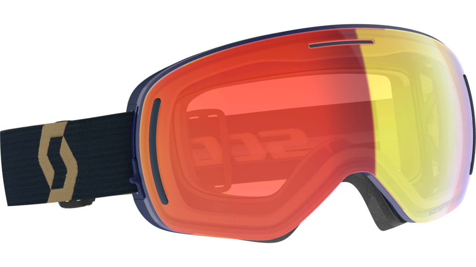 SCOTT LCG Evo Goggle, Team Beige/Aspen Blue/Enhancer Red Chrome, 4032887066312