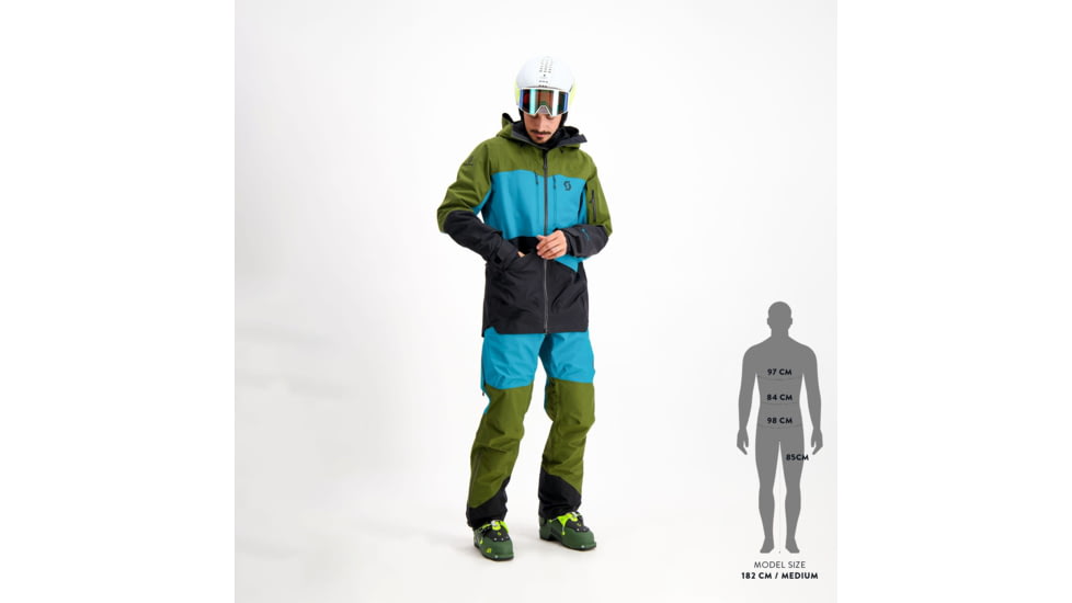 SCOTT Line Chaser GTX 3L Jacket - Mens, Fir Green/Winter Green, Large, 2918467392008
